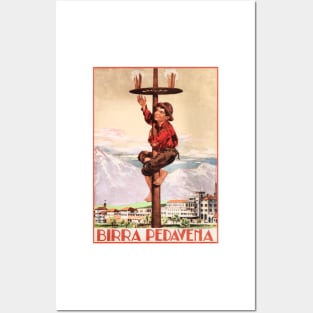 BIRRA PEDAVENA 1920 Vintage Italian Alcoholic Beer Lager Advertisement Posters and Art